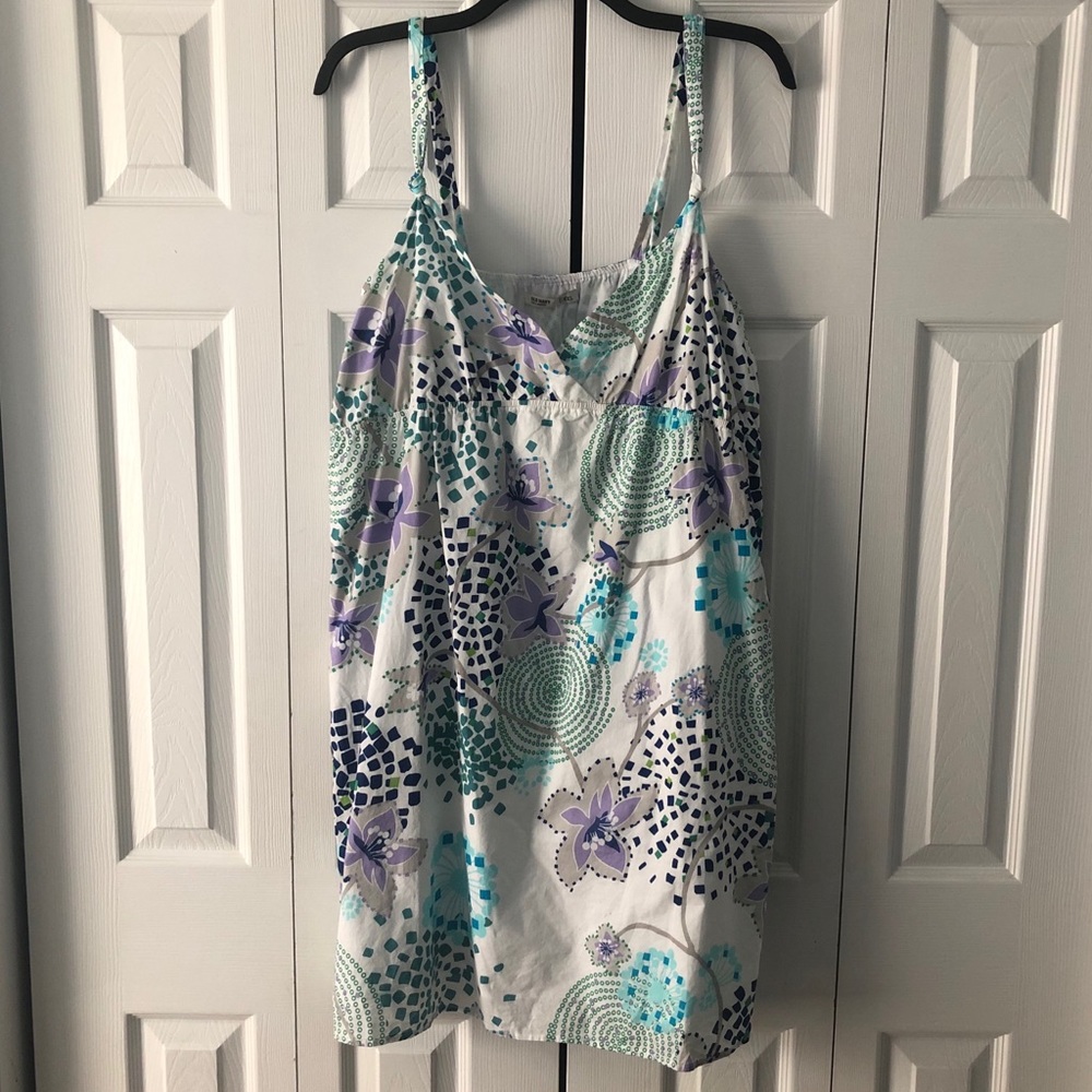 Old Navy White Floral Dress sz XXL